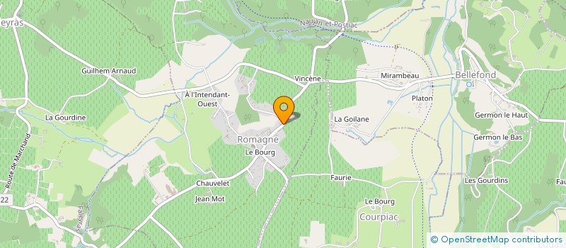 localisation de l'entreprise COMMUNE DE ROMAGNE  ROMAGNE