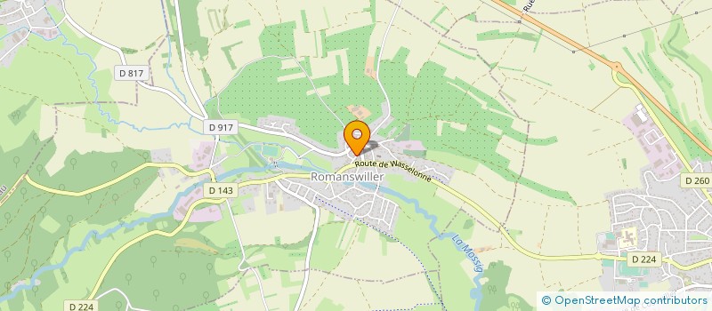 localisation de l'entreprise COMMUNE DE ROMANSWILLER  ROMANSWILLER