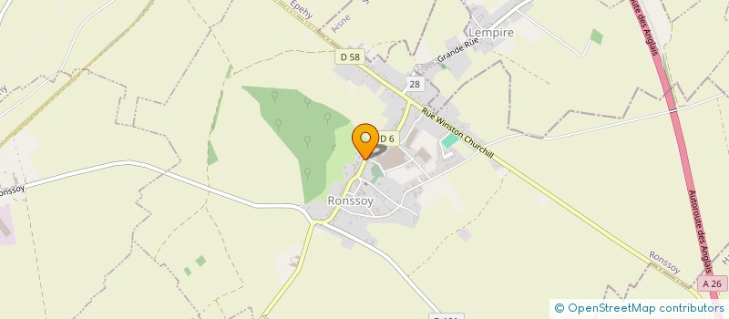 localisation de l'entreprise COMMUNE DE RONSSOY  RONSSOY