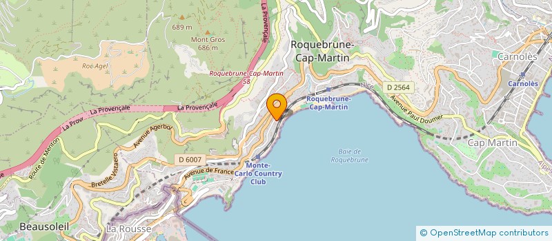 localisation de l'entreprise COMMUNE DE ROQUEBRUNE CAP MARTIN à ROQUEBRUNE CAP MARTIN