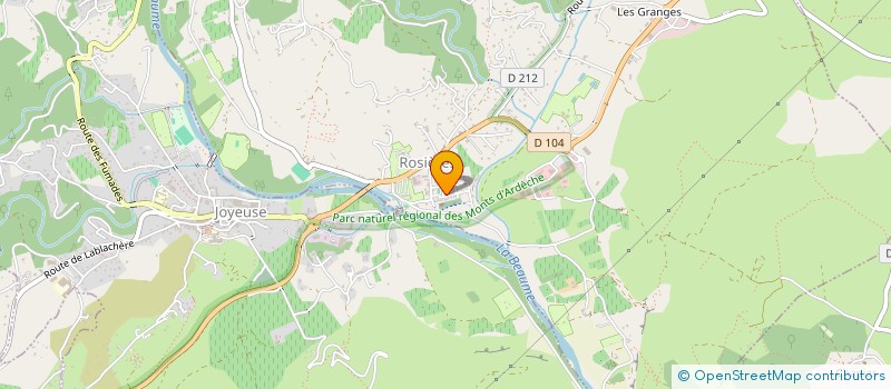 localisation de l'entreprise COMMUNE DE ROSIERES  ROSIERES