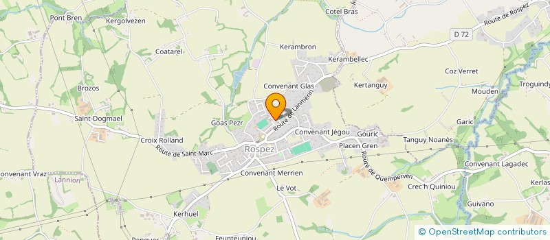 localisation de l'entreprise COMMUNE DE ROSPEZ  ROSPEZ