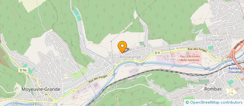 localisation de l'entreprise COMMUNE DE ROSSELANGE  ROSSELANGE