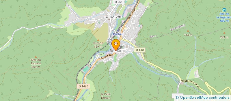 localisation de l'entreprise COMMUNE DE ROTHAU  ROTHAU