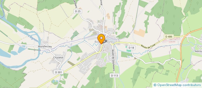 localisation de l'entreprise COMMUNE DE ROUGEMONT  ROUGEMONT