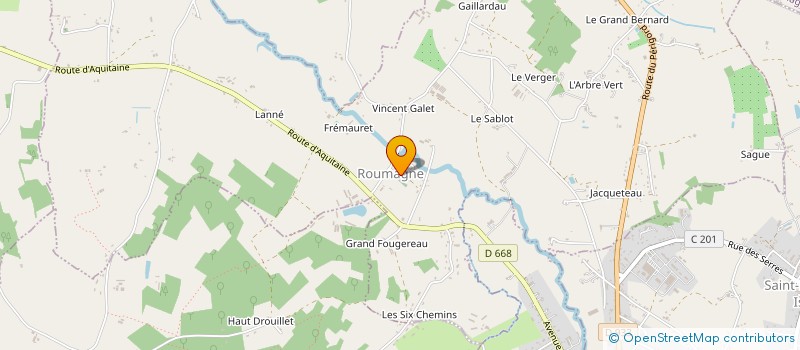 localisation de l'entreprise COMMUNE DE ROUMAGNE  ROUMAGNE