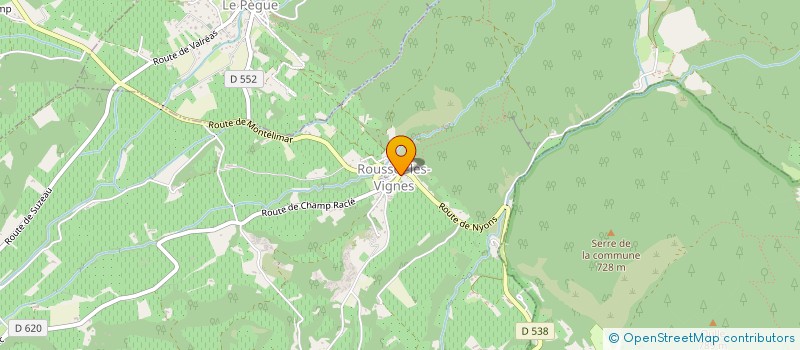 localisation de l'entreprise COMMUNE DE ROUSSET LES VIGNES  ROUSSET-LES-VIGNES