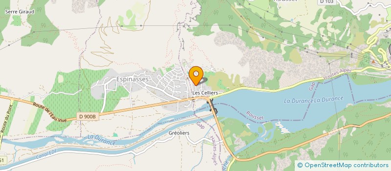 localisation de l'entreprise COMMUNE DE ROUSSET-SERRE-PONCON  ROUSSET-SERRE-PONCON