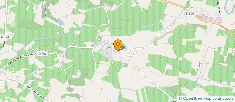 localisation de l'entreprise COMMUNE DE ROUTIER  ROUTIER