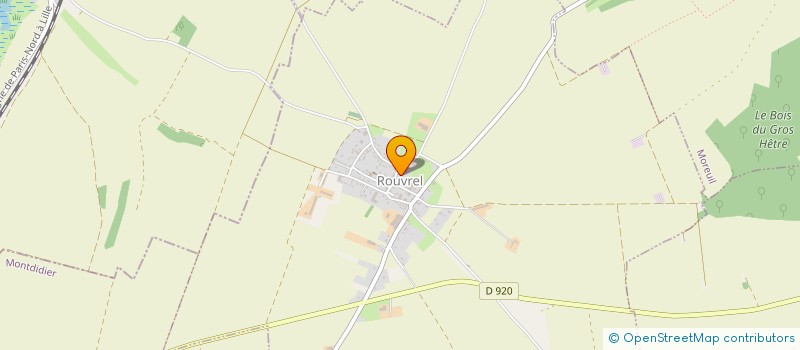 localisation de l'entreprise COMMUNE DE ROUVREL  ROUVREL