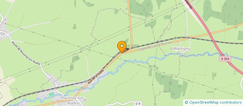 localisation de l'entreprise COMMUNE DE ROUVROY SUR AUDRY  ROUVROY-SUR-AUDRY