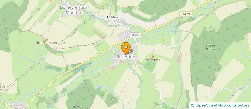 localisation de l'entreprise COMMUNE DE ROZEROTTE  ROZEROTTE-ET-MENIL