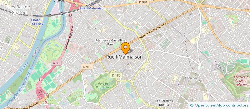 localisation de l'entreprise COMMUNE DE RUEIL MALMAISON à RUEIL-MALMAISON