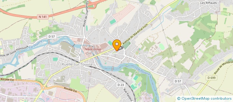 localisation de l'entreprise COMMUNE DE RUELLE SUR TOUVRE  RUELLE-SUR-TOUVRE