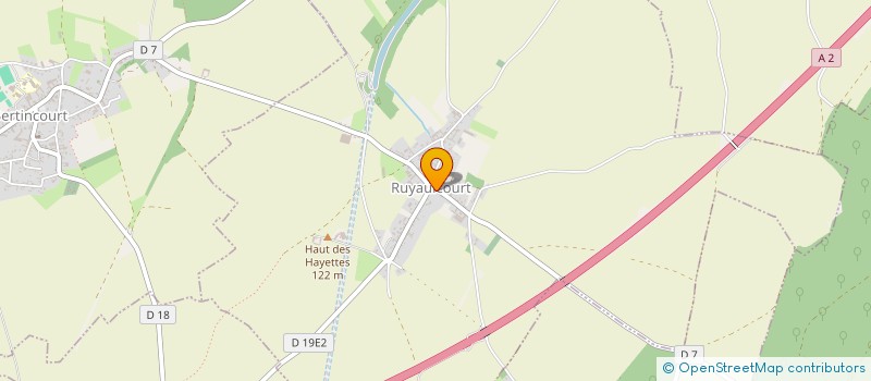 localisation de l'entreprise COMMUNE DE RUYAULCOURT  RUYAULCOURT