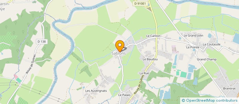 localisation de l'entreprise COMMUNE DE SABLONS  SABLONS