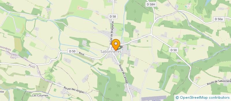 localisation de l'entreprise COMMUNE DE SABONNERES  SABONNERES