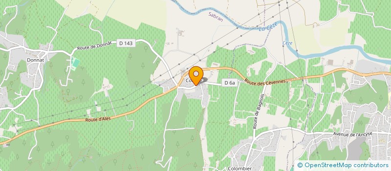 localisation de l'entreprise COMMUNE DE SABRAN  SABRAN