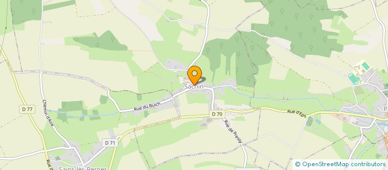 localisation de l'entreprise COMMUNE DE SACHIN  SACHIN