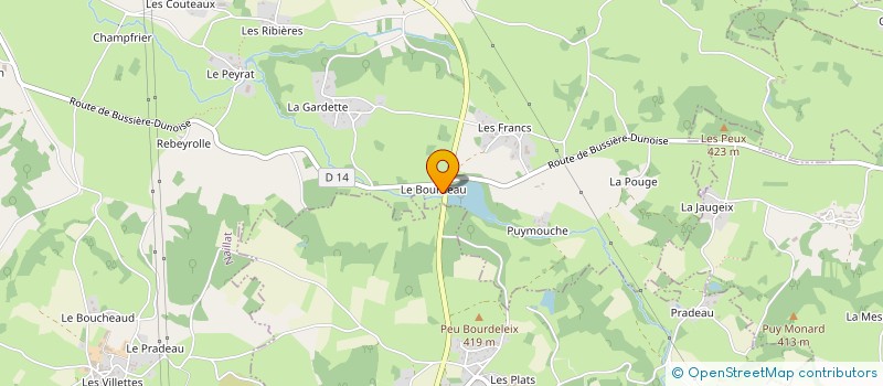 localisation de l'entreprise COMMUNE DE SAGNAT à SAGNAT