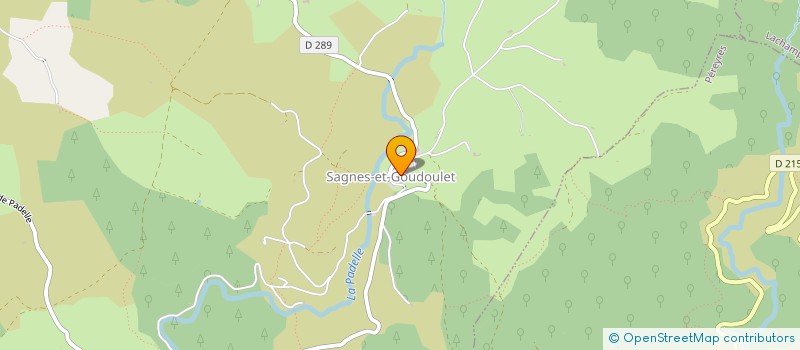 localisation de l'entreprise COMMUNE DE SAGNES ET GOUDOULET  SAGNES-ET-GOUDOULET