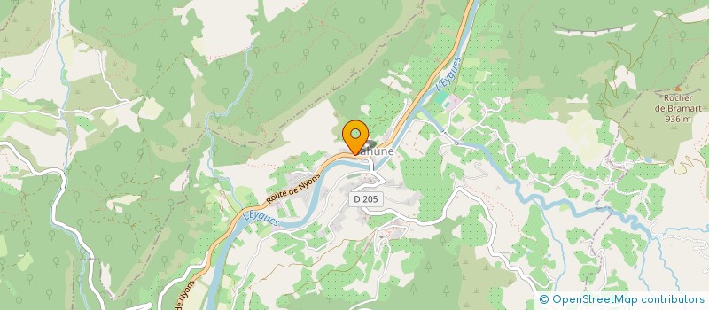 localisation de l'entreprise COMMUNE DE SAHUNE  SAHUNE