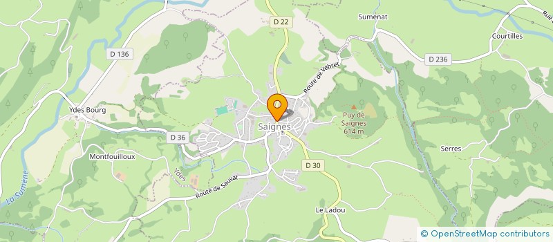 localisation de l'entreprise COMMUNE DE SAIGNES à SAIGNES