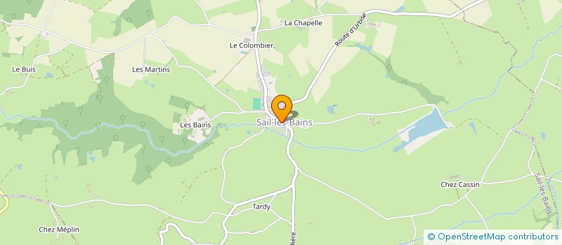 localisation de l'entreprise COMMUNE DE SAIL LES BAINS  SAIL-LES-BAINS