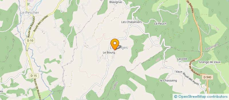 localisation de l'entreprise COMMUNE DE SAILLAC  SAILLAC