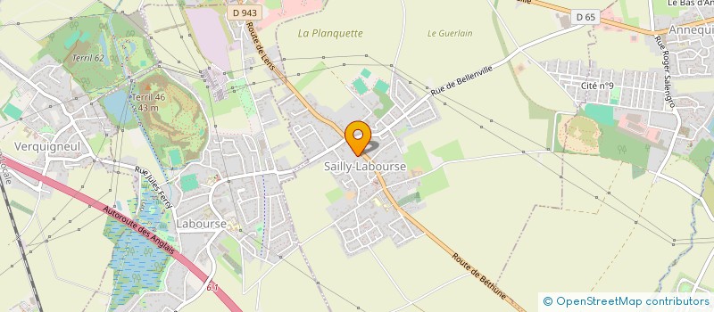 localisation de l'entreprise COMMUNE DE SAILLY LABOURSE  SAILLY-LABOURSE
