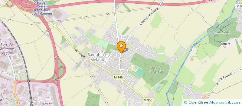 localisation de l'entreprise COMMUNE DE SAINGHIN EN MELANTOIS  SAINGHIN-EN-MELANTOIS