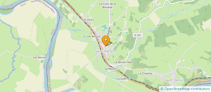 localisation de l'entreprise COMMUNE DE SAINT-AGNAN  SAINT-AGNAN