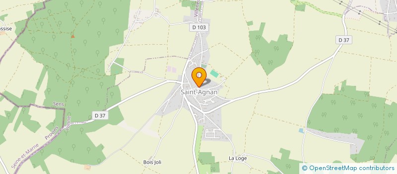 localisation de l'entreprise COMMUNE DE SAINT AGNAN   SAINT-AGNAN