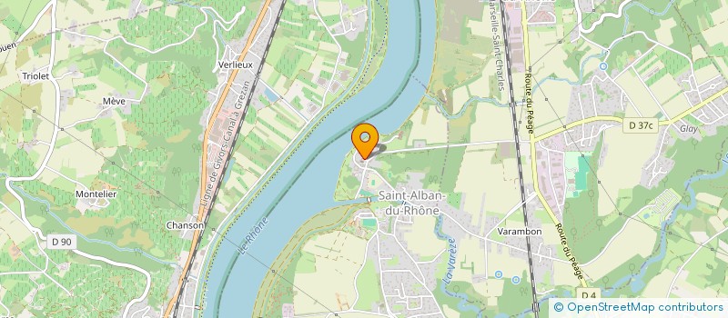 localisation de l'entreprise COMMUNE DE SAINT ALBAN DU RHONE  SAINT-ALBAN-DU-RHONE