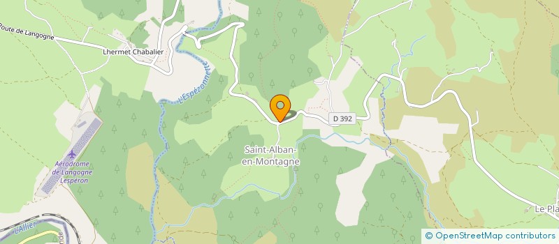 localisation de l'entreprise COMMUNE DE SAINT ALBAN EN MONTAGNE  SAINT-ALBAN-EN-MONTAGNE