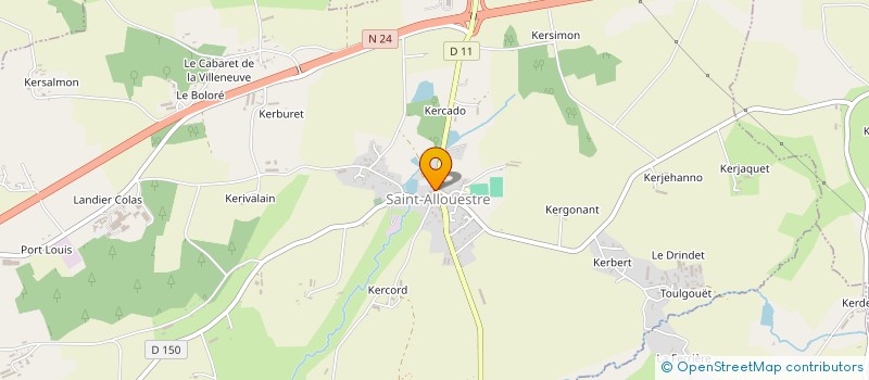 localisation de l'entreprise COMMUNE DE SAINT ALLOUESTRE  SAINT-ALLOUESTRE