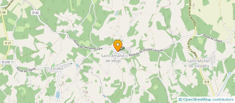 localisation de l'entreprise COMMUNE DE SAINT AMAND DE VERGT  SAINT-AMAND-DE-VERGT