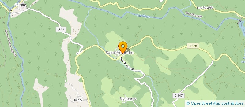 localisation de l'entreprise COMMUNE DE SAINT AMANDIN à SAINT-AMANDIN