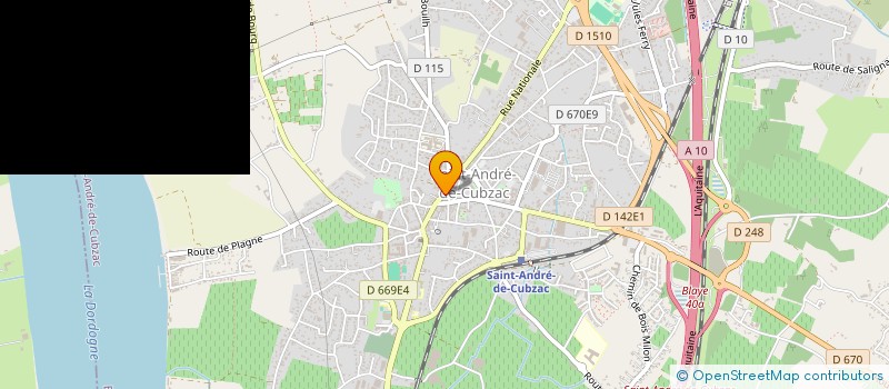 localisation de l'entreprise COMMUNE DE SAINT ANDRE DE CUBZAC  SAINT-ANDRE-DE-CUBZAC