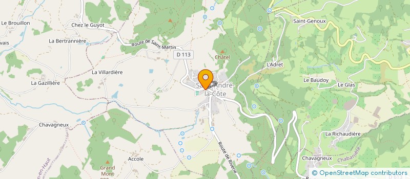 localisation de l'entreprise COMMUNE DE SAINT ANDRE LA COTE  SAINT-ANDRE-LA-COTE