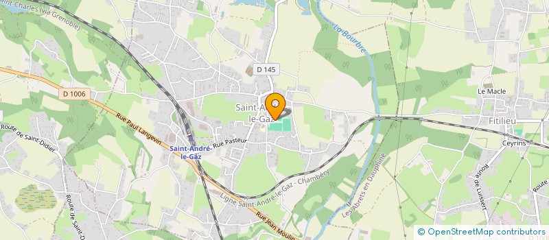 localisation de l'entreprise COMMUNE DE SAINT ANDRE LE GAZ  SAINT-ANDRE-LE-GAZ