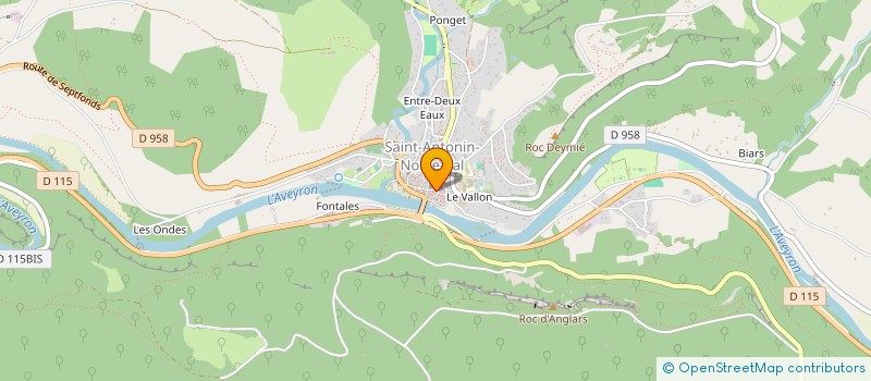 localisation de l'entreprise COMMUNE DE SAINT ANTONIN NOBLE VAL  SAINT-ANTONIN-NOBLE-VAL