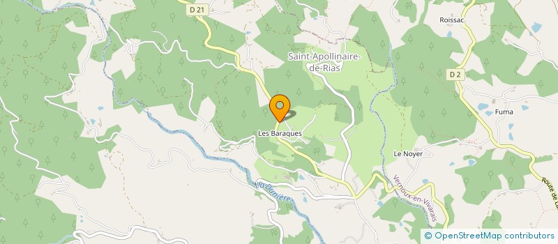 localisation de l'entreprise COMMUNE DE SAINT APOLLINAIRE DE RIAS  SAINT-APOLLINAIRE-DE-RIAS
