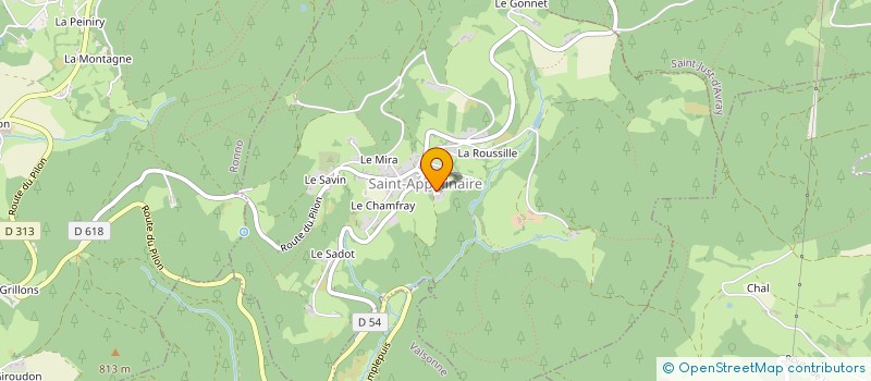 localisation de l'entreprise COMMUNE DE SAINT APPOLINAIRE  SAINT-APPOLINAIRE