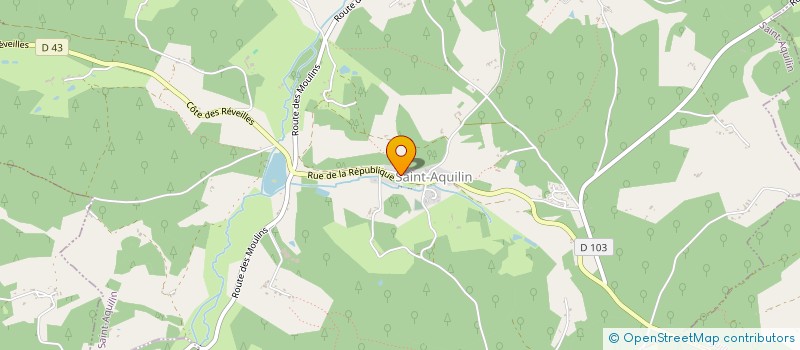 localisation de l'entreprise COMMUNE DE SAINT AQUILIN  SAINT-AQUILIN