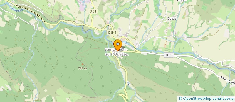 localisation de l'entreprise COMMUNE DE SAINT AUBAN SUR L OUVEZE  SAINT-AUBAN-SUR-L'OUVEZE