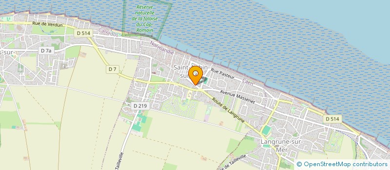 localisation de l'entreprise COMMUNE DE SAINT AUBIN SUR MER  SAINT-AUBIN-SUR-MER