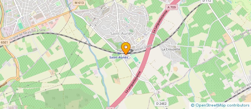 localisation de l'entreprise COMMUNE DE SAINT-AUNES  SAINT-AUNES