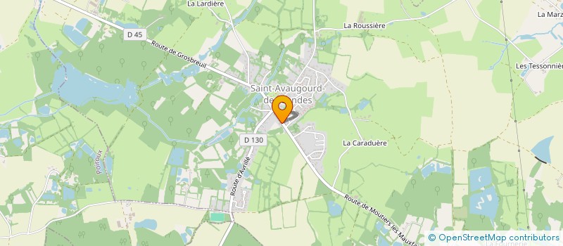 localisation de l'entreprise COMMUNE DE SAINT-AVAUGOURD-DES-LANDES  SAINT-AVAUGOURD-DES-LANDES