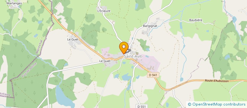 localisation de l'entreprise COMMUNE DE SAINT AVIT  SAINT-AVIT
